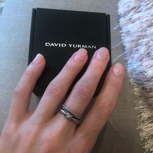 David Yurman X crossover ring with Diamonds
